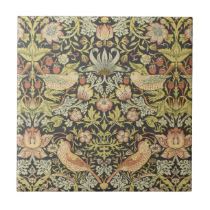 Carreau Voleurs de fraises par William Morris, Art vintage