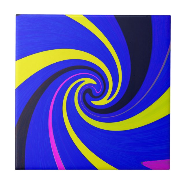 Carreau Vortex bleu (Devant)