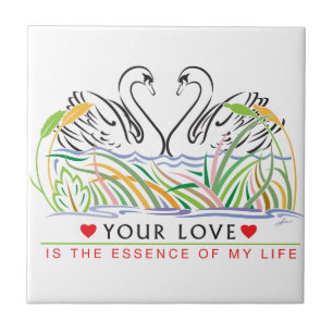 Carreau Votre amour est l'essence de ma vie Carrelage en c