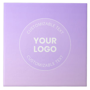 Carreau Votre logo   Dégradé ombré lavande subtil