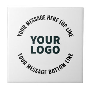 Carreau Votre logo ou image Texte éditable gras