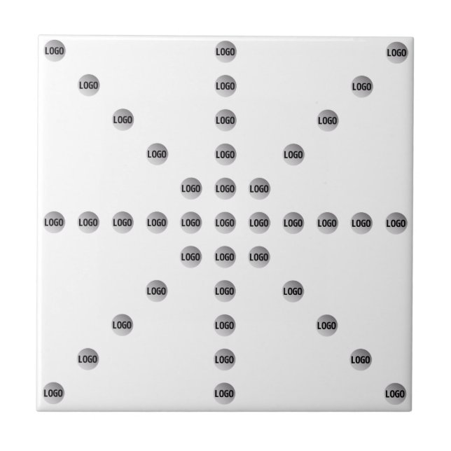 Carreau Votre logo ou toute image téléchargée | Motif étoi (Devant)