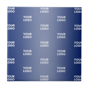 Carreau Votre logo simple en répétition dégradé bleu marin