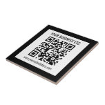 Carreau Votre nom d'entreprise et votre code QR modifié<br><div class="desc">Ajoutez simplement l'URL de votre site Web pour créer instantanément un code QR numérisable.</div>