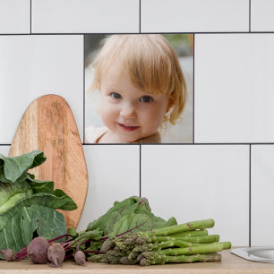 Carreau Votre photo Photo de famille Adorable pour enfan