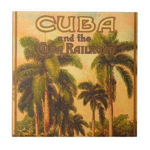 Carreau Voyage Cuba vintage - Chemin de fer Cuba