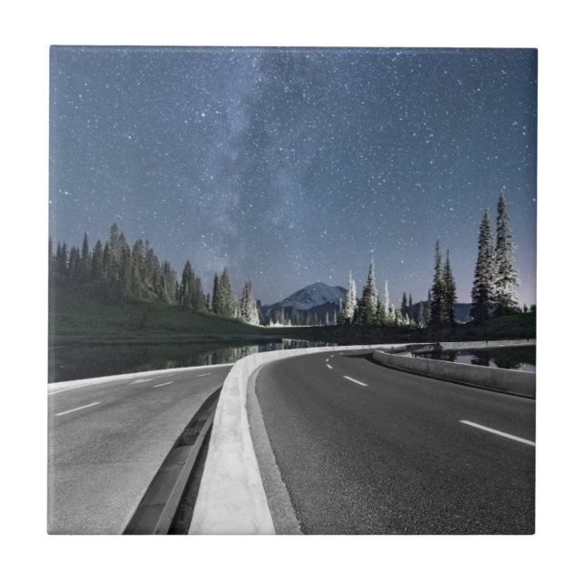 Carreau Voyage par la route sous le Milkyway (Devant)