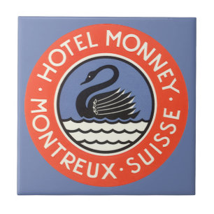 Carreau Voyage Vintage, Hôtel Monney Suisse Cygne