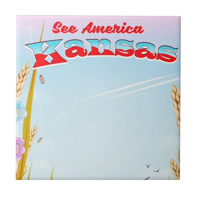 Carreau Voyez l'Amérique ! - Kansas (Devant)