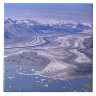 Carreau Vue aérienne Glacier Lowell, Kluane National