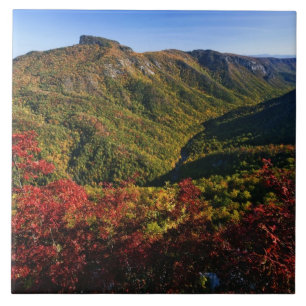 Carreau Vue automnale de la gorge de Linville souvent appe
