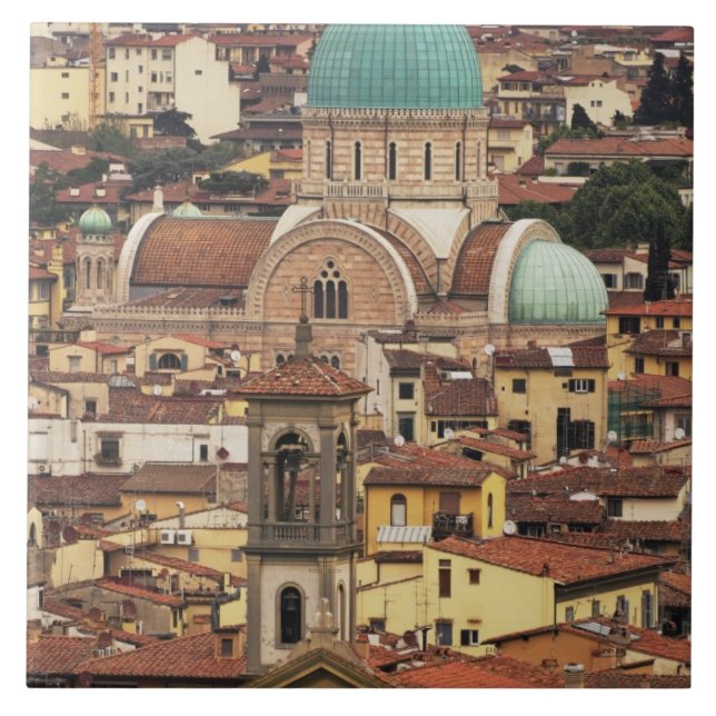 Carreau Vue de Florence, Italie depuis Piazza (Devant)
