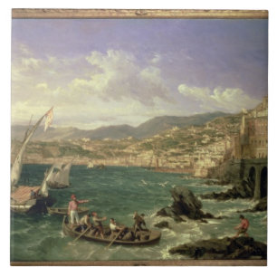 Carreau Vue de Gênes, 1854 (huile sur la toile)