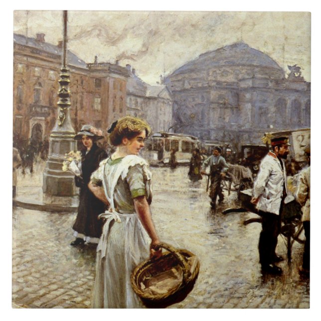 Carreau Vue de Kongens Nytorv, Copenhague (Devant)