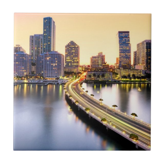 Carreau Vue de la mandarine Miami oriental avec la (Devant)