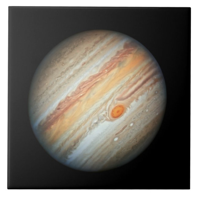Carreau Vue de la planète Jupiter (télescope Hubble) (Devant)