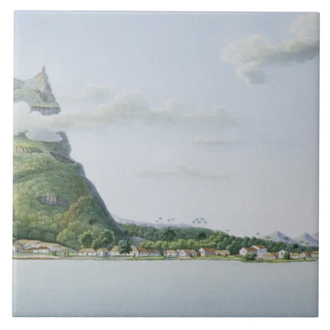 Carreau Vue de l'île de Bora Bora, de 'automobile de (Devant)