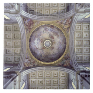 Carreau Vue de l'intérieur de la coupole, établi en 1425 -