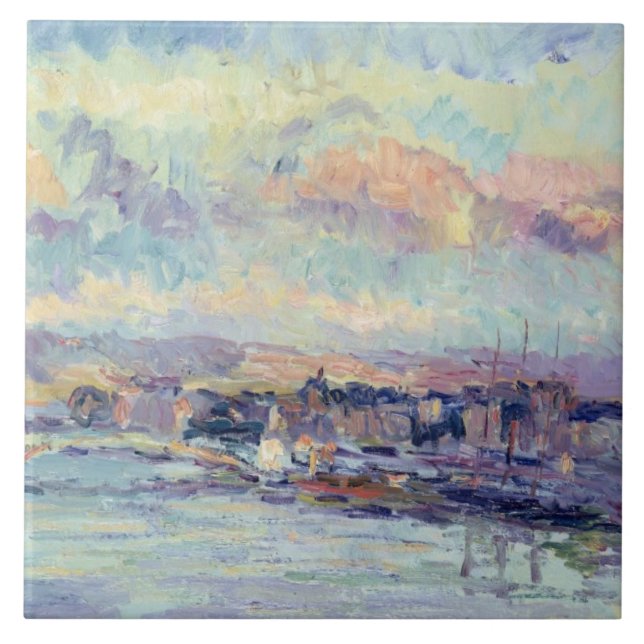 Carreau Vue de Paris (huile sur la toile) (Devant)