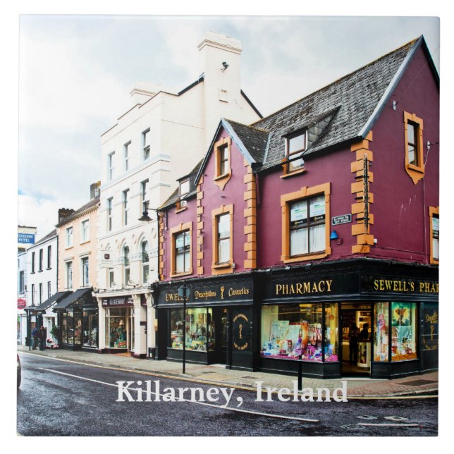 Carreau Vue de rue de Killarney, Irlande (Devant)