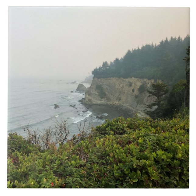 Carreau Vue de Simpson Reef Overlook, Côte de l'Oregon (Devant)