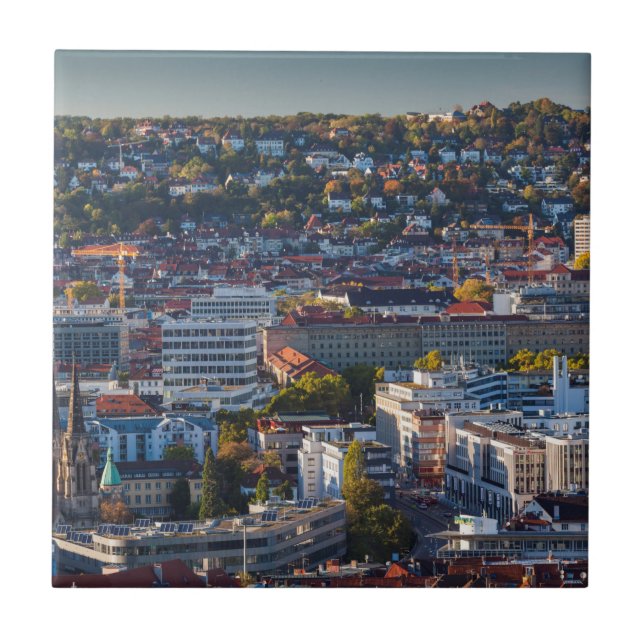 Carreau Vue dégagée sur la ville de Stuttgart (Devant)