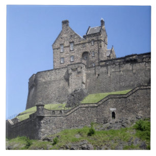 Carreau Vue du château d'Édimbourg, Édimbourg, Écosse,