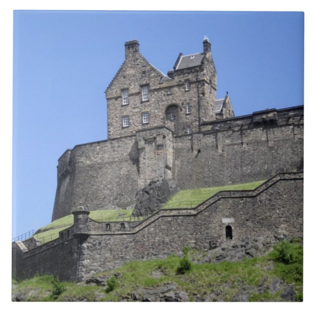 Carreau Vue du château d'Édimbourg, Édimbourg, Écosse, (Devant)