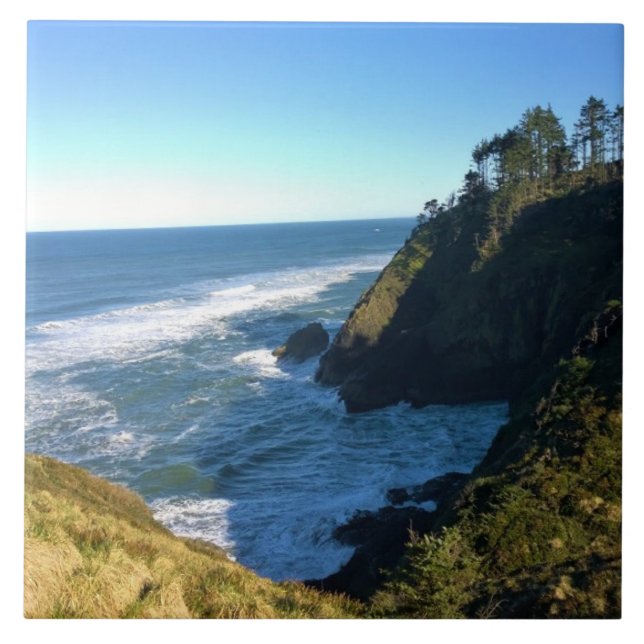 Carreau Vue du phare de North Head, Washington (Devant)