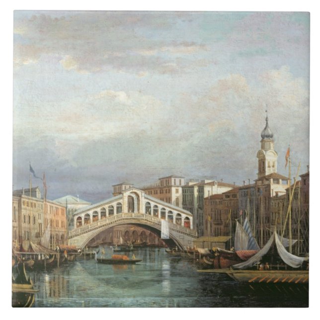 Carreau Vue du pont de Rialto à Venise (Devant)