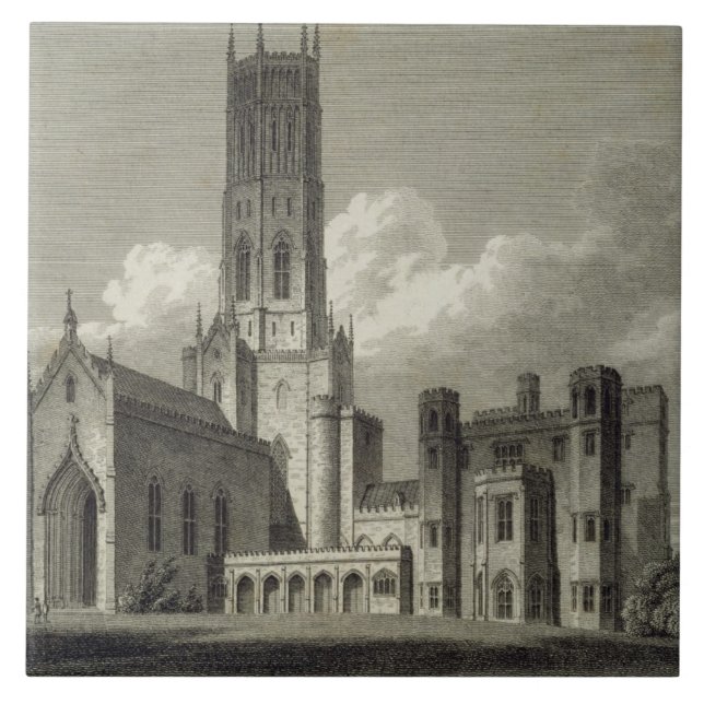 Carreau Vue du sud-est de l'abbaye de Fonthill, 1812 (Devant)