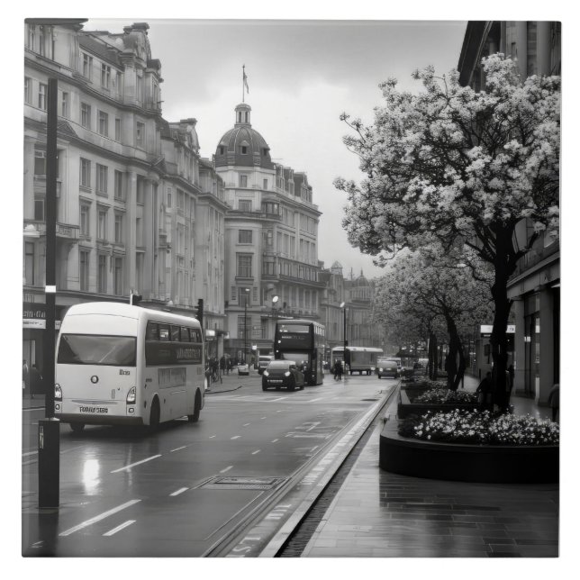 Carreau Vue élégante sur rue (Devant)
