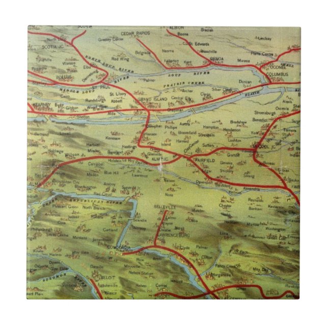 Carreau Vue Grandes Plaines de Birdseyes (Devant)