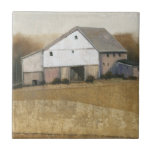 Carreau Vue Grange blanche<br><div class="desc">White Barn View I par Tim OToole. Il dispose d'une belle grange blanche nichée au milieu des arbres dans la campagne.</div>