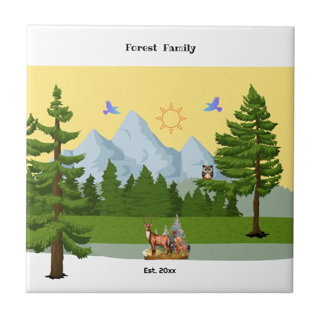 Carreau Vue montagne (Devant)