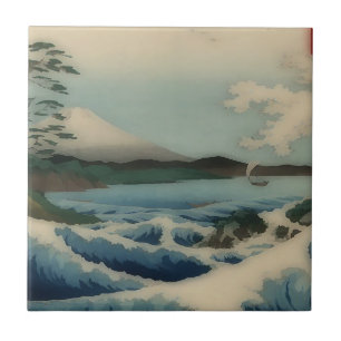 Carreau Vue sur la mer depuis Satta Point