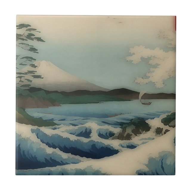 Carreau Vue sur la mer depuis Satta Point (Devant)