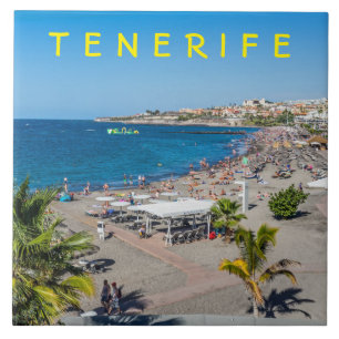 Carreau Vue sur la plage de Tenerife