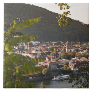 Carreau Vue sur la vieille ville d'Heidelberg