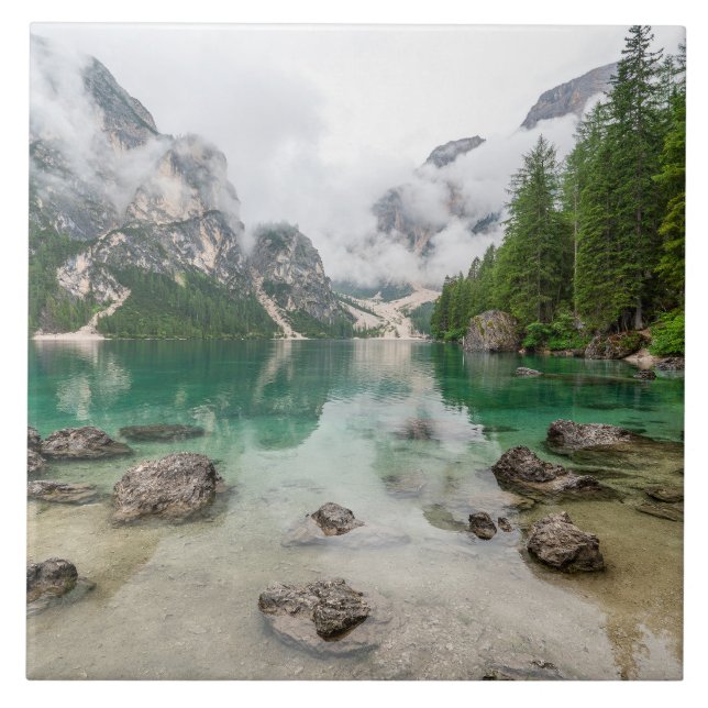 Carreau Vue sur le lac Mountain (Devant)