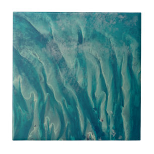 Carreau Vue sur l'océan des Bahamas depuis Space Station