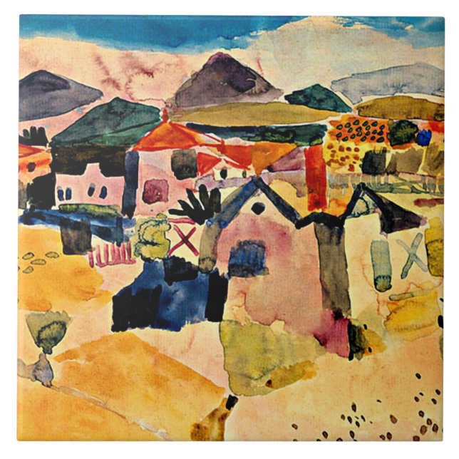 Carreau Vue sur Saint Germain, Paul Klee, (Devant)