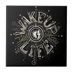 Carreau WAKE UP 4 LIFE quota illustration