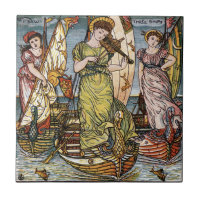 Walter Crane Ships, Dames gracieuses, Art Nouveau