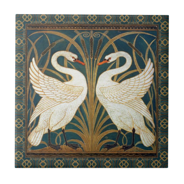 Carreau Walter Crane Swan (Devant)
