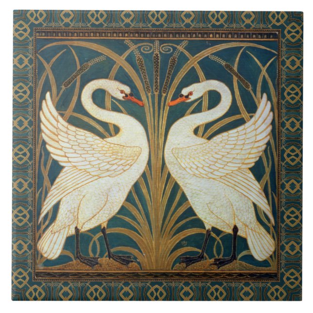 Carreau Walter Crane Swan (Devant)