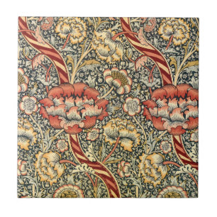 Carreau Wandle par William Morris, textile fin vintage