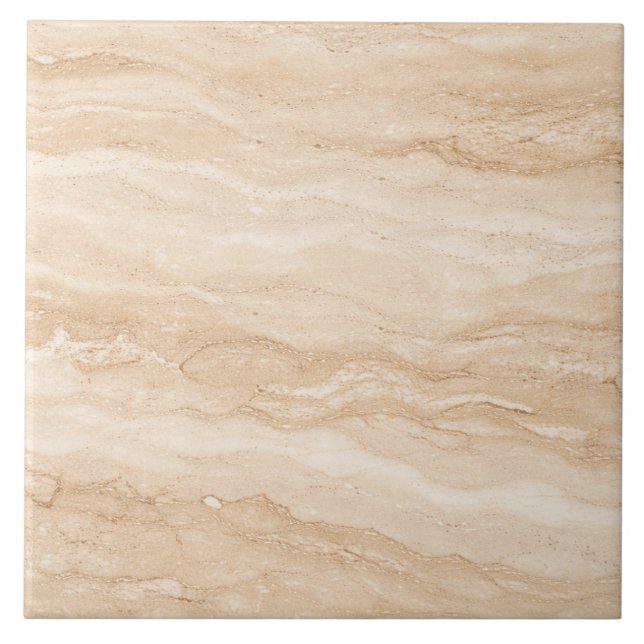 Carreau Warm Travertine Stone – Premium Ceramic Tile (Devant)