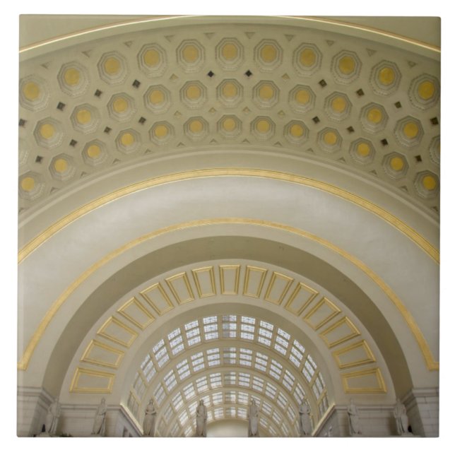 Carreau WASHINGTON, D.C. États-Unis. Intérieur de la gare  (Devant)