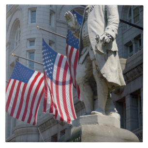 Carreau Washington, DC, statue de Benjamin Franklin